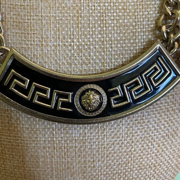 Vintage Greek Key Pattern Gold and Silver Jewelry Set - Picture 4 of 11